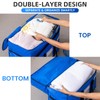TAILI 2 Tier Extra Large Moving Bags, 4 Pack Blue