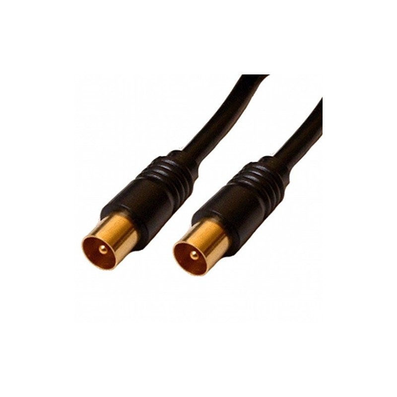 World of Data Coaxial 1m TV/AV Aerial Cable Male to