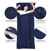 2-in-1 Sleeping Bag Ultralight with Zip Cushion Compartment Cotton Thin