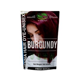 1 Pack Of Burgundy Henna Hair & Beard Color/Dye 100 Grams - Natural Hair Color, Plant-based Hair Dye - The Henna Guys