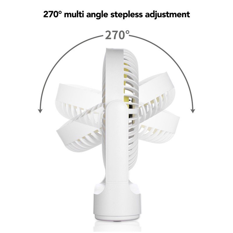 USB Desk Fan Wall Mounted Hanging Desk 3 in 1