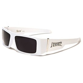 LOCS White Harcore Sunglasses LOCS W + Free Micro Fiber Bag