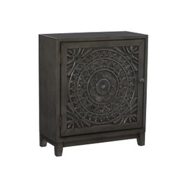 Powell Hadrik Dark Grey Accent Cabinet