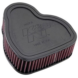 K&N Filtro de aire del motor: alto rendimiento, premium, filtro de aire Powersport: compatible con Honda 2003-2009 (VTX1300C, VTX1300R, VTX1300T, VTX1300S) HA-1330