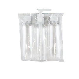 3Pcs Travel Bath Set Toiletry Clear Bottle Bottles Air Port Flight Holiday by Lizzy®