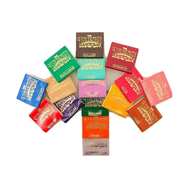 Incense Matches: Lot of 10 Assorted Variety Scented Match Books,