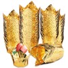 EUSOAR Disposable Baking Cups, 3.5 Ounce 100pcs Gold Tulip Aluminum