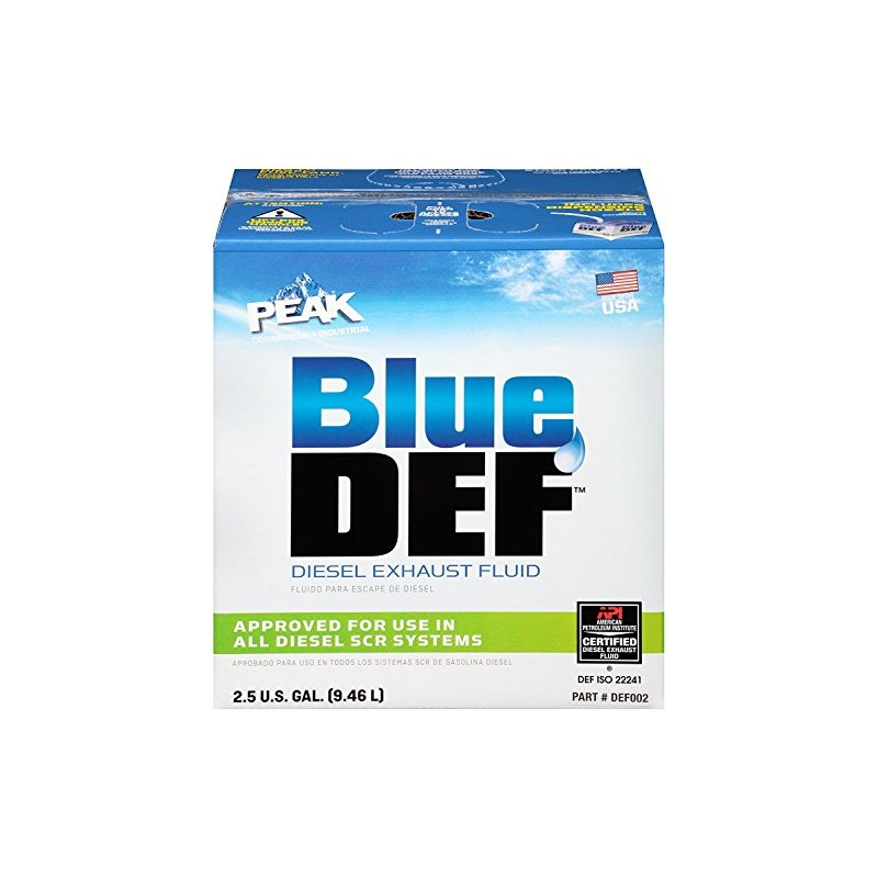 BlueDEF Diesel Exhaust Fluid Synthetic Urea Deionized Water 2.5 Gallon