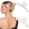 HAIMEIKANG 2 PCs Rhinestone Hair Clips for Women - Metal