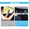 JOYCOURT Small Electronic Dashboard Car Time Clock Self-Adhesive Mini Car
