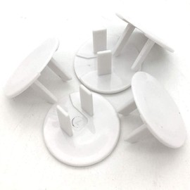 Vmaisi - Juego de 38 fundas para enchufes a prueba de niños, color blanco Enchufes eléctricos de seguridad a prueba de bebés