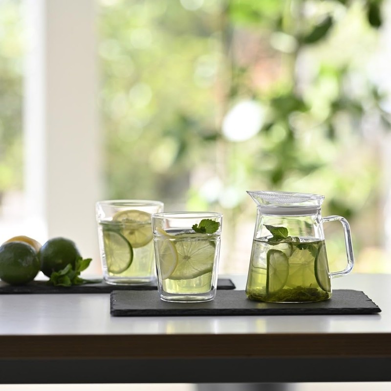 HARIO Clear Teapot Without Lid, Practical Use, 15.9 fl oz