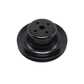 1 PC SHLPDFM SBF Small Block Ford Black Steel Single Groove Water Pump Pulley Fits for Small Block Ford 260 289 302 351W 1965-1969 V8