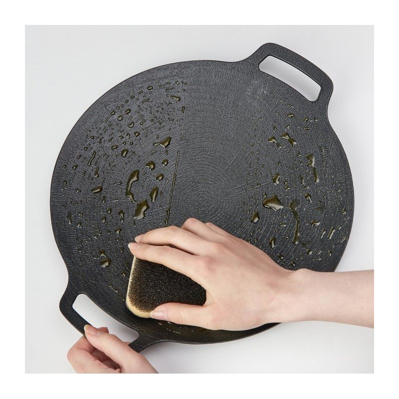 JAJU Non-stick coating griddle for induction_36CM, black black_FRFR / 자주