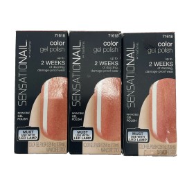SensatioNail 3 PACK SensatioNail Color Gel Polish 71618 MI AMOR Shade NOS *READ*