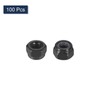 sourcing map 100Pcs M4 x 0.7 Nylon Insert Hex Lock