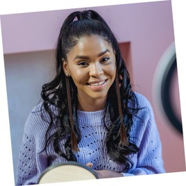 NOLITOY 4pcs Wig Braid Hair Elastics Hair Bow Curly Braiding Hair Accessories Clip Hair Extension Human Hair Ponytail Extension Clip Braid Extension Buns Light Brown High Temperature Wire