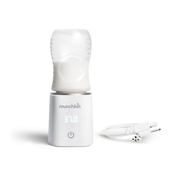 Munchkin 37 Degree Digital Bottle Warmer (Plug-in) with adapters to
