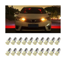 Bittwee 20PCS 12V RV LED Interior Lights, 1141 1156 1003 1073 BA15S 7506 LED Bulbs, Vehicle Interior Indoor Tail Lights for Backup Reverse Lights, Universal for RV Camper Trailer Boat Trunk（Yellow）