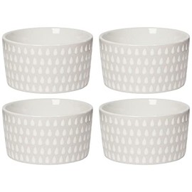 Now Designs Ramekins, White Cloudburst - Set of 4 (L160002)