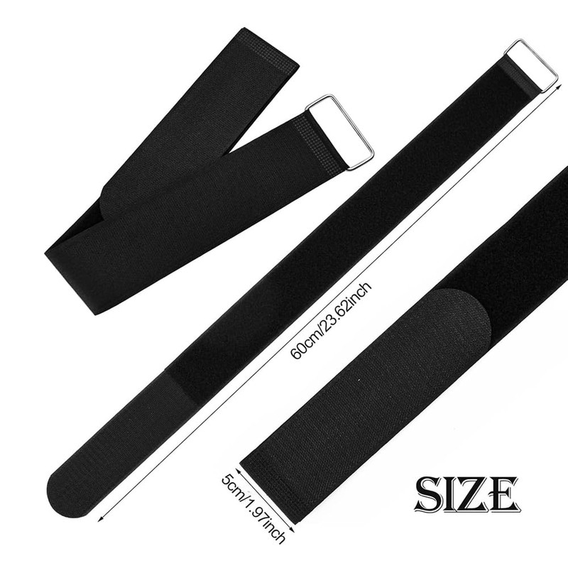 Daiilg 6pcs Adjustable Pedal Straps for Ellipse Leg Exerciser Machine,