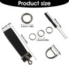 Amabro Carbon Fiber Car Keychain, Detachable Key Chain Holder 360