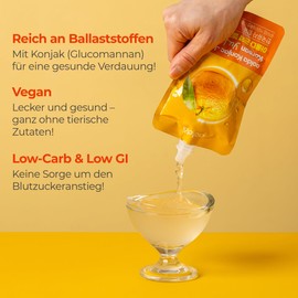 JeollaNamdo THE KITCHEN OF KOREA AOLDA Trinkbares Konjac | 150g x 10er | Kalorienarm, Zuckerfrei, vegan & ballaststoffreich | Gesunder Snack f??r Di?t, Sport & Alltag | S?ttigend & Lecker (Yuza)