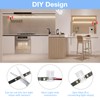 WOBANE Dual Motion Sensor Light Strip, Rechargeable 16.4ft LED Lighting,