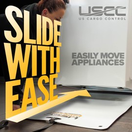 US Cargo Control Appliance Slider with Pull Strap, 48" X 30" Plastic Floor Protection Appliance Moving Mat for Moving on Hardwood Floors & Tile Floors, Glides Easy & Fits Standard Doorway