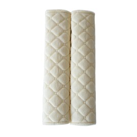Safety Shoulder Belt Cover Car Accessories are soft and comfortable, 2 sets of seat belt cushions for kids and adults to protect shoulders and neck for pressure, impact (set of 2 / beige)