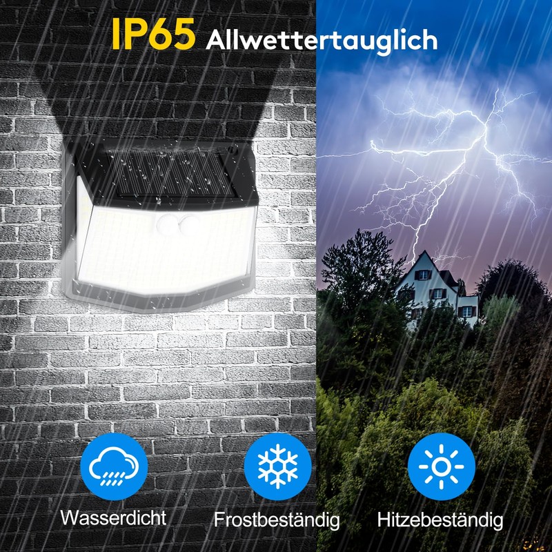 Solar Light Outdoor Motion Sensor 248 LED Solar Outdoor Spotlight