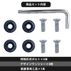 EVOLVERACING Anti-Theft Bolt Set for License Plates, Roadworthy (Black, Bolt