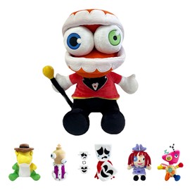 POPOYU Digital Kinger Zooble Plushies Stuffed Gangle Zooble Plushie Doll,The Amazing Circus Zooble Caine Plush Toys,Cute Soft Stuffed Figure Plush Doll for Kids Boys Girls TV fans Birthday Gifts