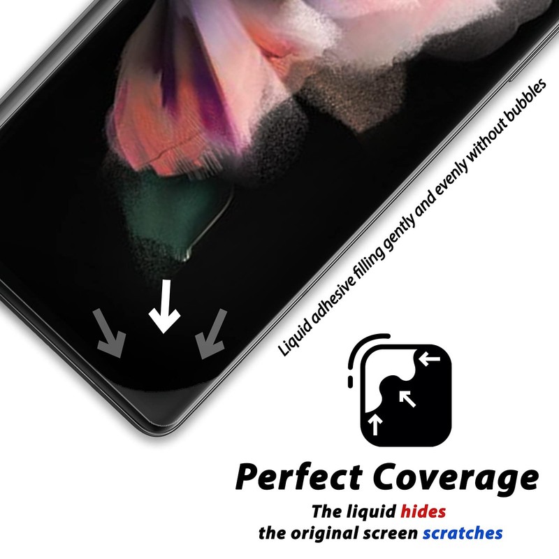 DOME GLASS Whitestone Screen Protector for Galaxy Z Fold 3