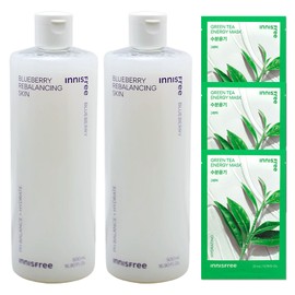 Innisfree Blueberry Rebalancing Skin 500ml x 2+ / 이니스프리 블루베리 리밸런싱 스킨 500ml 2개+