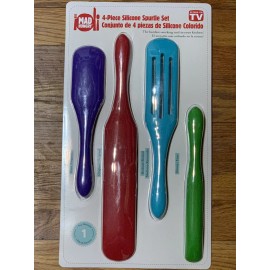 Kalorik - Mad Hungry Mad Hungry Silicone Spurtles 4 PC Kitchen Utensil Cooking Spoon Set By Kalorik
