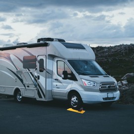 Homeon Wheels 10 Packs Rv/Camper Leveling Blocks, Chocks Anti-Slip Pads Design Include One Wheel Chock and Carrying Bag for Camper Travel Trailer