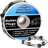 Ronybuy 150x 2 Wire Pigtail Double Male Bullet Plugs Roll,