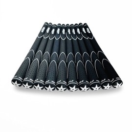 elitegrips X360 M58 Golf Grips, Set of 10, Black with Backline