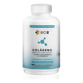 Bio B | Colágeno Hidrolizado + Ácido Hialu Y Vit C | 180 Cáp