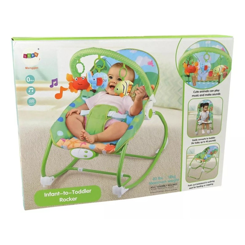 C-lee Silla Bouncer Mecedora Animalitos Para Bebe Musical 898-919