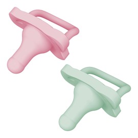 Dr. Brown's HappyPaci™ Chupón 100% silicona, paquete de 2, el color puede variar