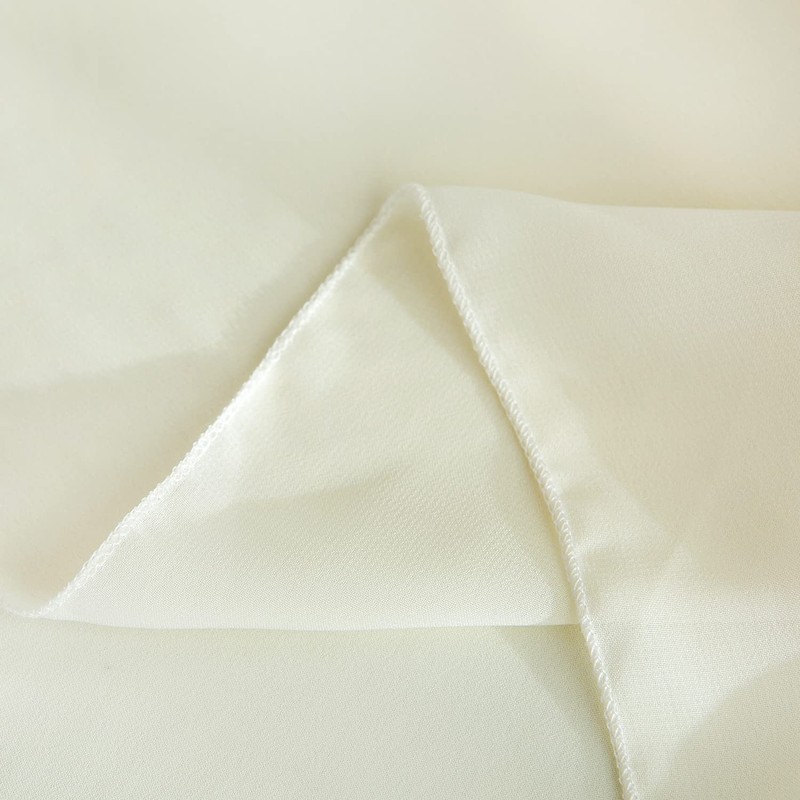 CHUQING Table Runner Beige Chiffon Table Runner Wedding Table Decoration
