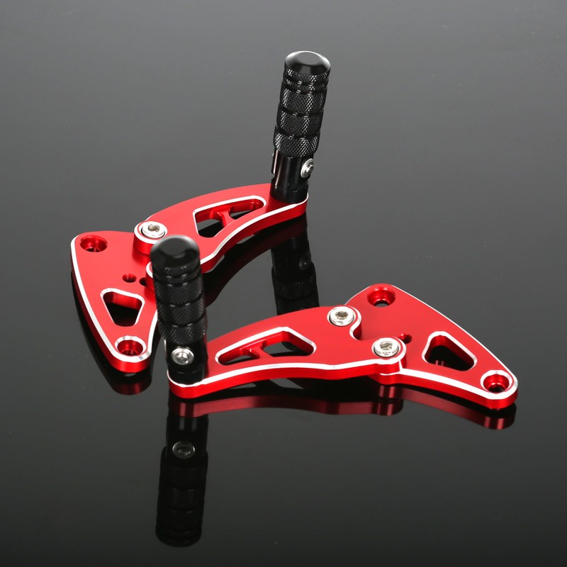 3D Engrave Foldable CNC Rear Passenger Footrest Foot Pedal Pegs