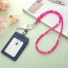 Soleebee Card Holder Lanyard Bling Rhinestone Lanyard with Key Ring