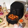 Beautiful 3 Qt Air Fryer with TurboCrisp Technology, Black Sesame