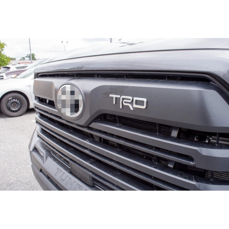 TDR Chrome RAISED UPPER GRILLE TRD LETTERS FOR TOYOTA TUNDRA