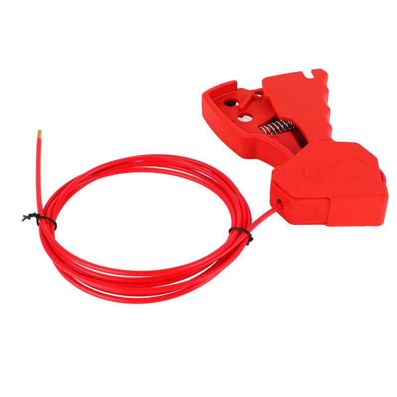 Adjustable Cable Lockout Industrial Valve Shutdown Tagout Stainless Steel Safety
