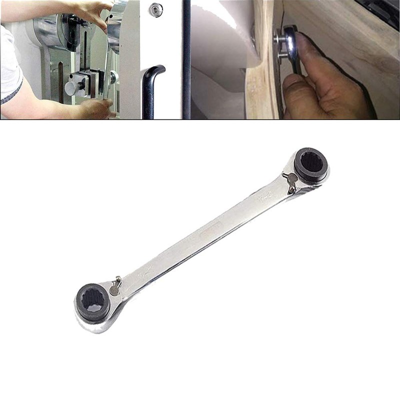4 in 1 Reversible Ring Ratchet Spanner Multi-Purpose Twin Ended