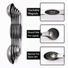 DILISS Magnetic Measuring Spoons Set, Dual Sided, Stainless Steel, Fits